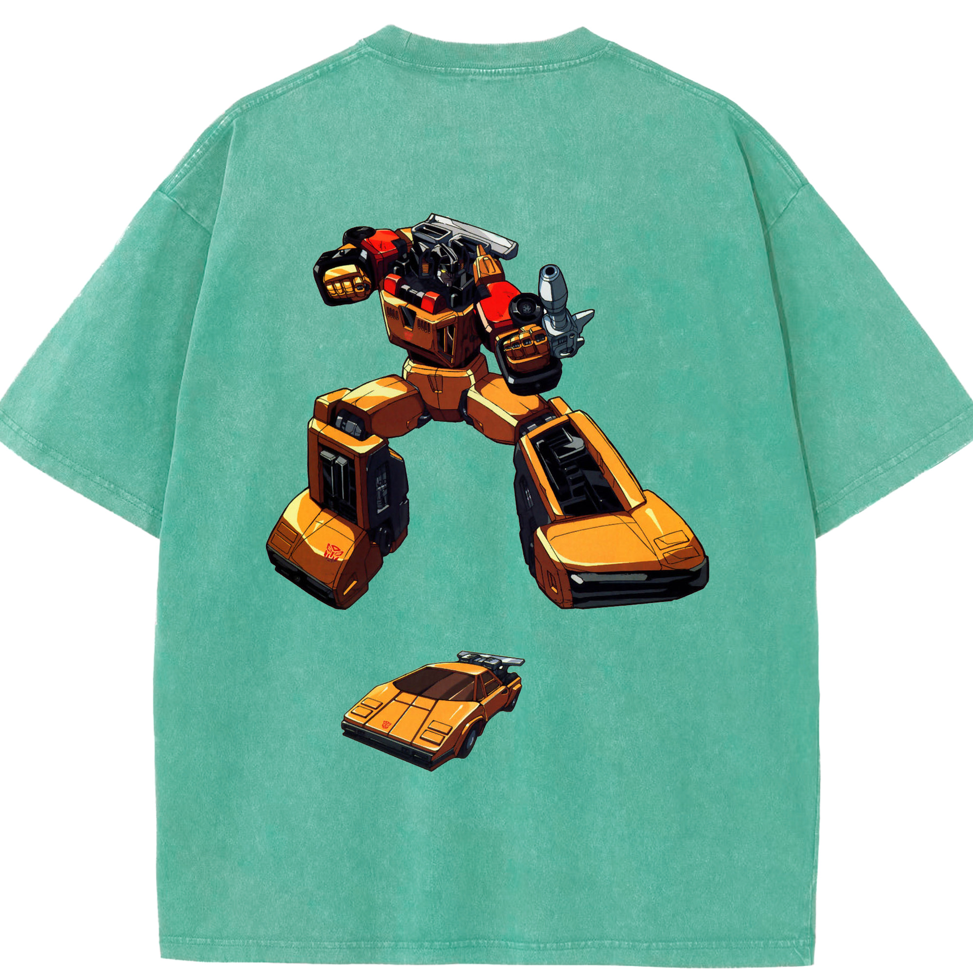 （画像用）  綿100% ヴィンテージ風 半袖Tシャツ（背面プリント）
